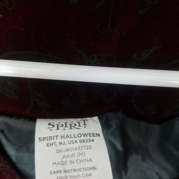 Spirit Halloween velvet faux leather vest - Picture 9 of 9